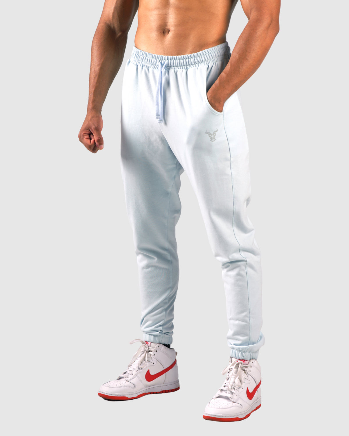 Glory Pantalon de jogging Oversize - Bleu clair