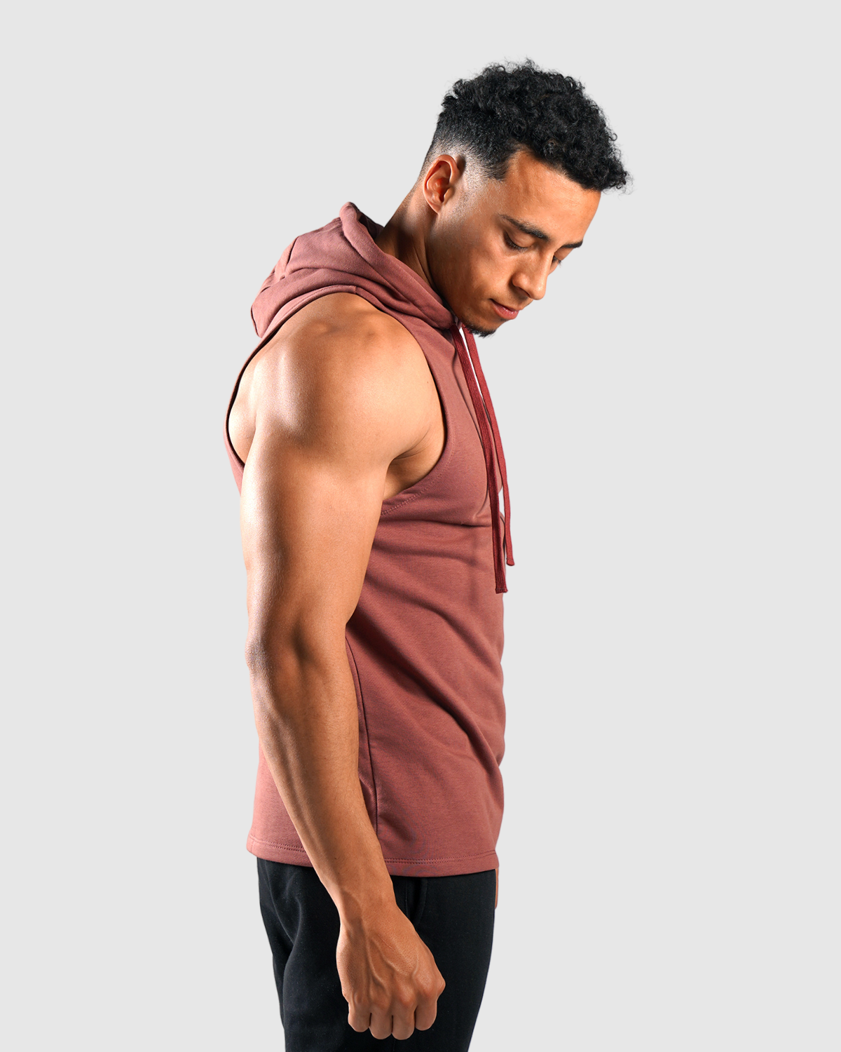 Essential Sweat à Capuche Sans Manches - Bordeaux