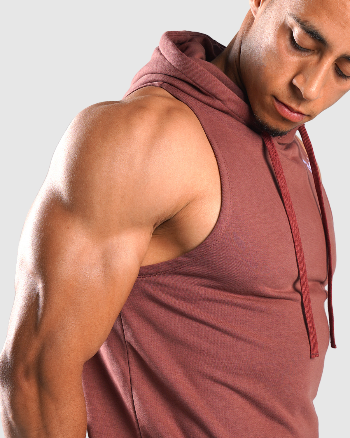 Essential Sweat à Capuche Sans Manches - Bordeaux