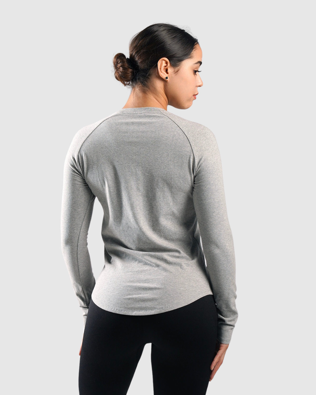 Essential Long Sleeve Women - Grey Marl