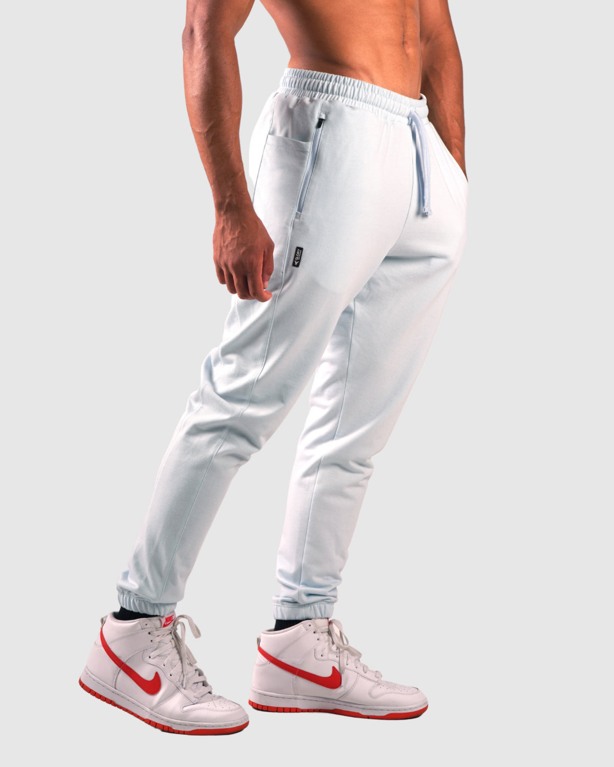 Glory Pantalon de jogging Oversize - Bleu clair