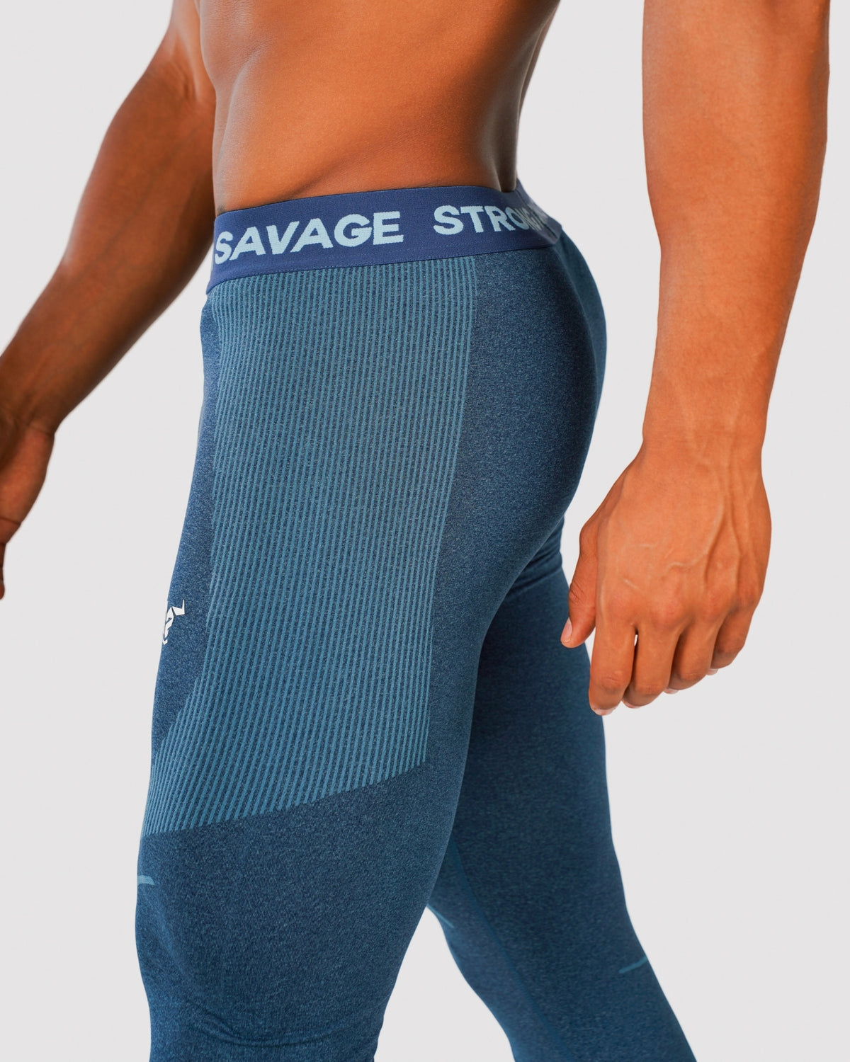 Progress Seamless Leggings - Navy Marl