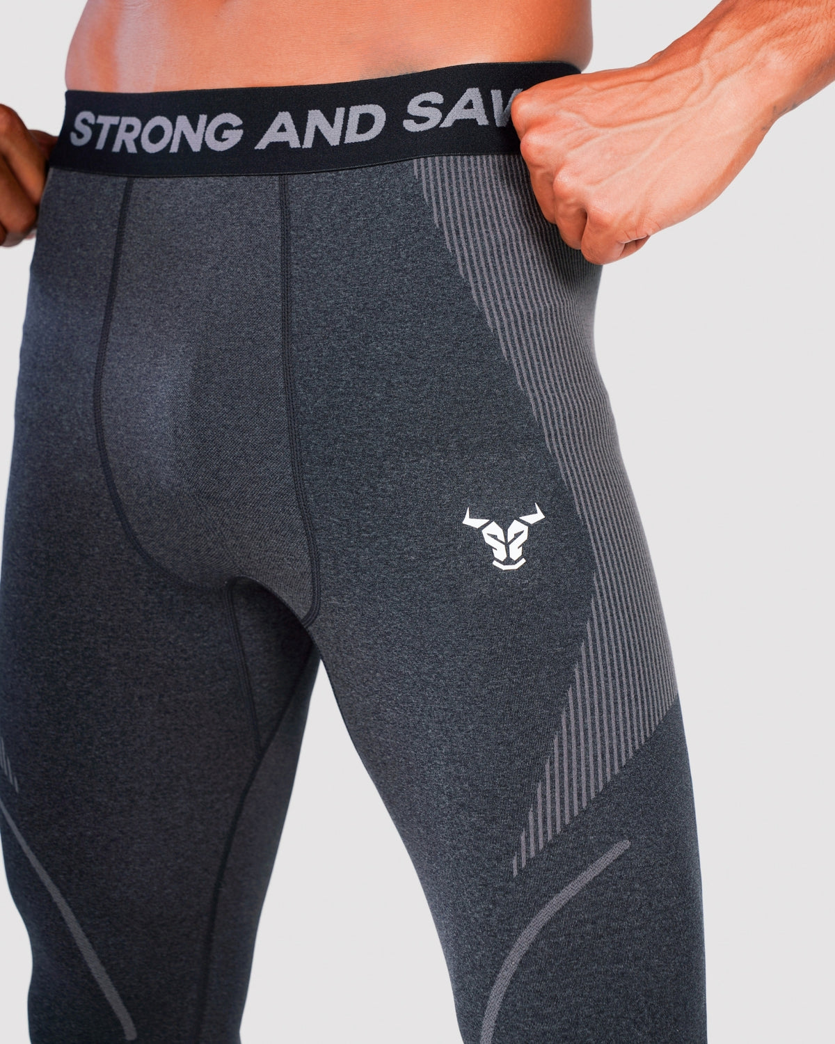 Progress Seamless Leggings - Black Marl