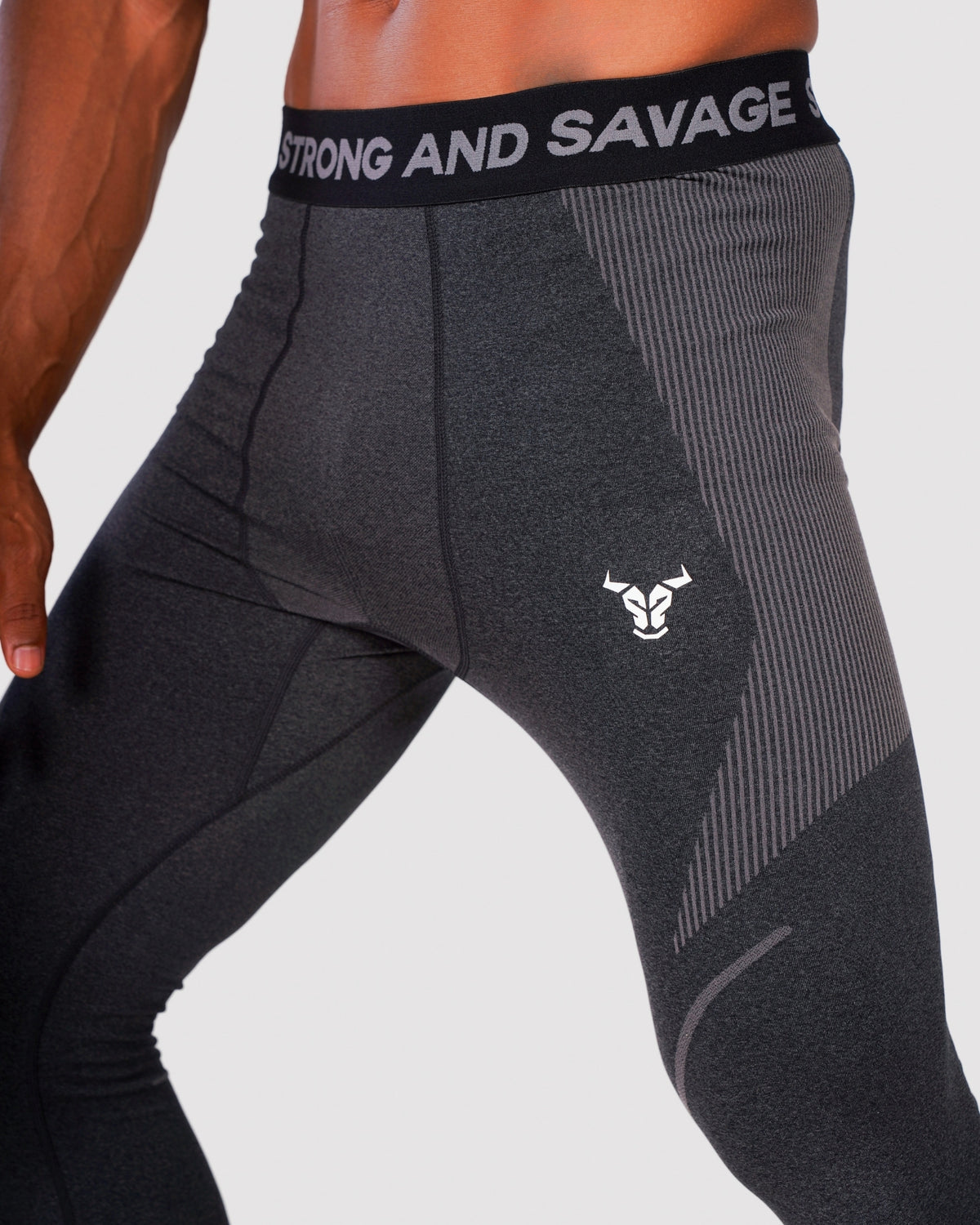 Progress Seamless Leggings - Black Marl