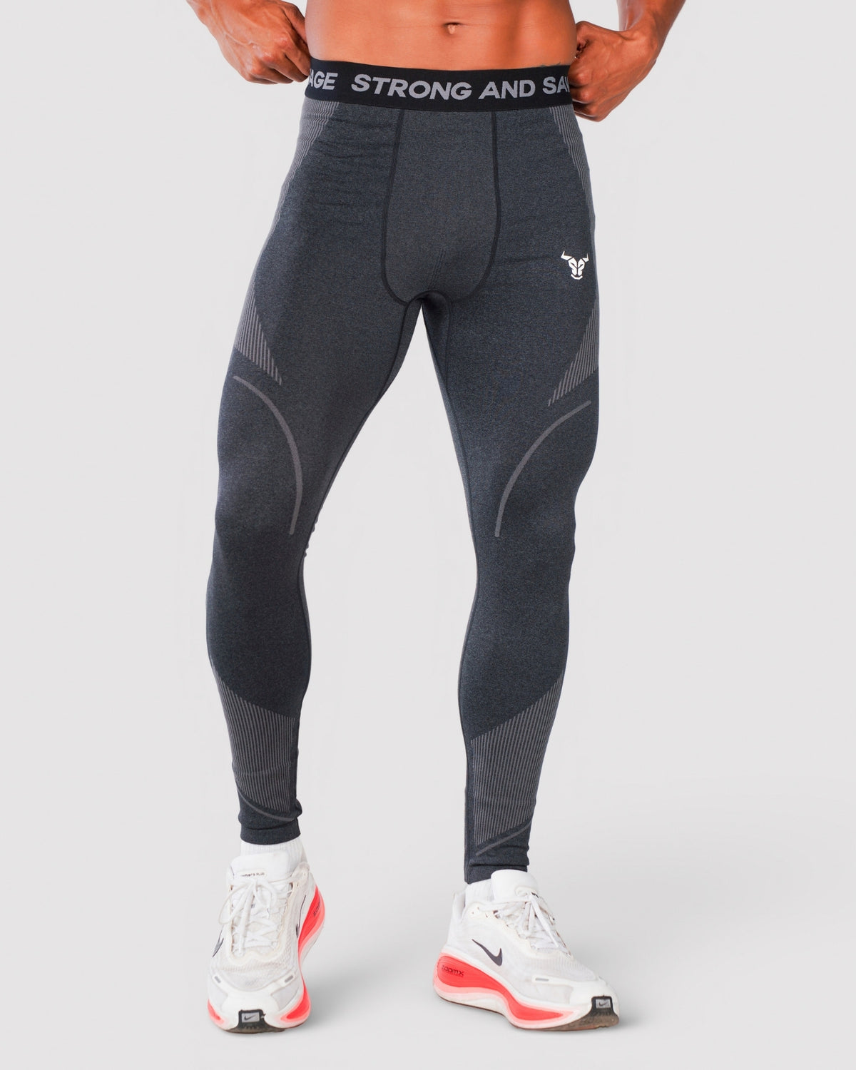 Progress Seamless Leggings - Black Marl