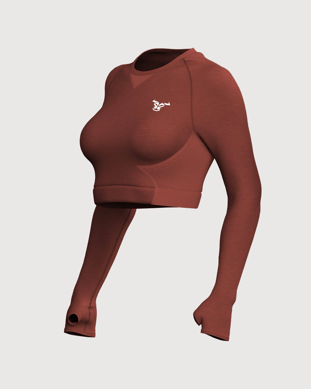 Progress Seamless Crop Top - Coral Marl