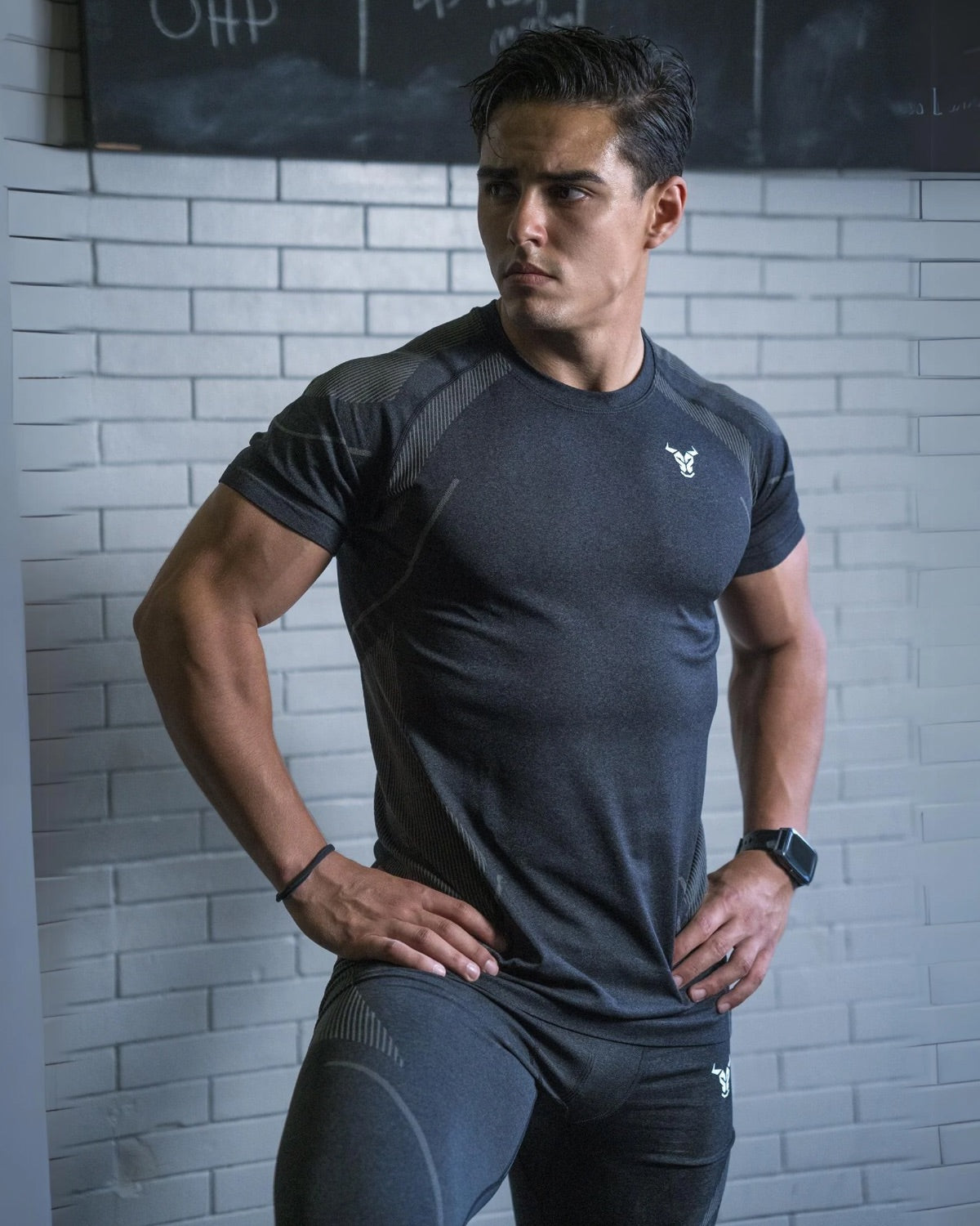 Progress Seamless T-shirt - Black Marl | Strong And Savage L Progress Seamless T-shirt - Black Marl | Strong And Savage L