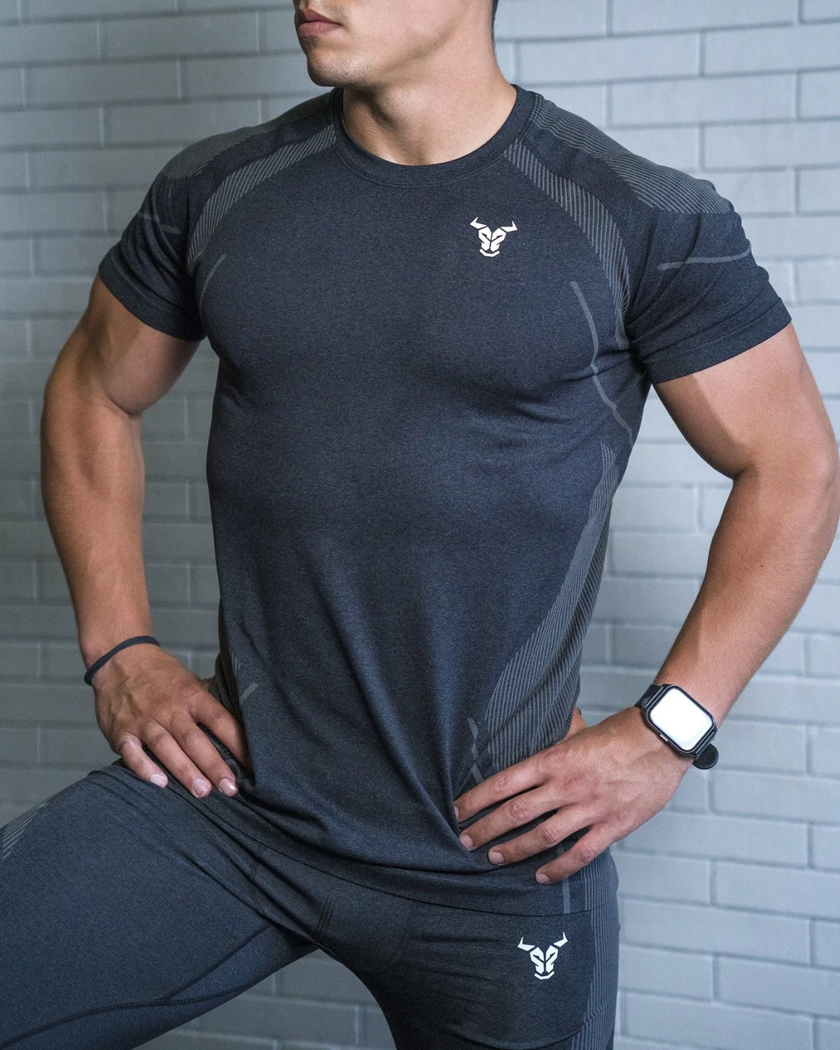 Progress Seamless T-shirt - Noir chiné
