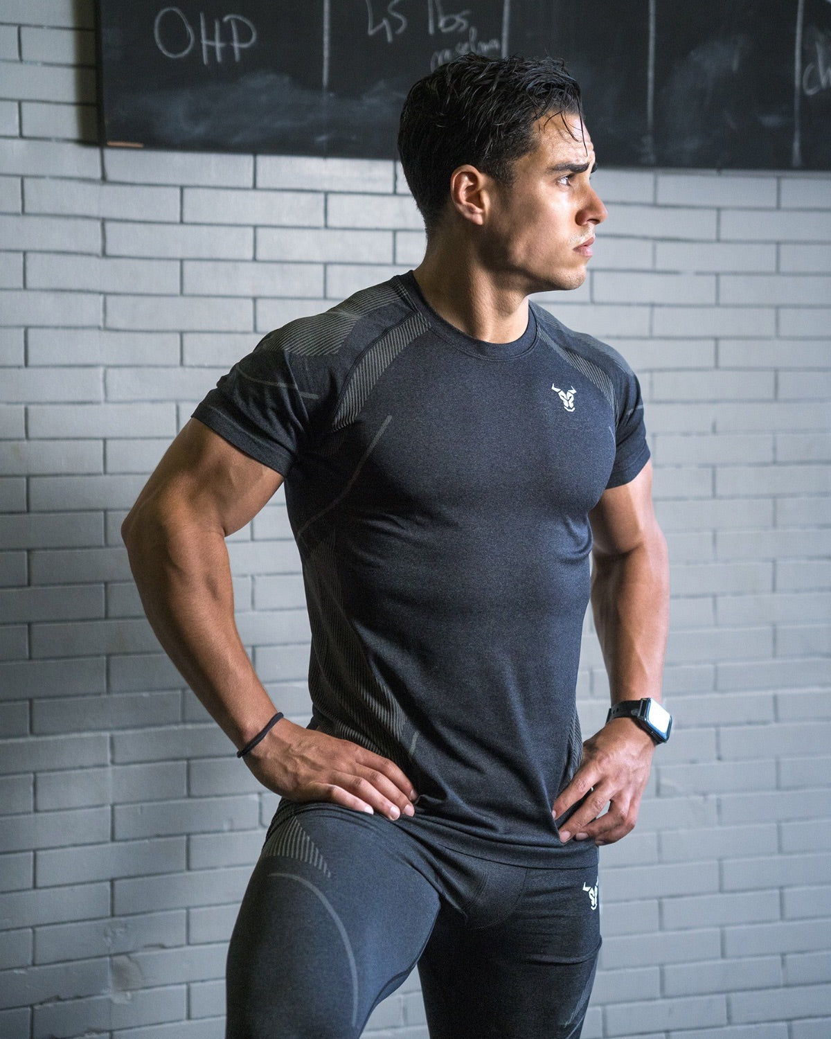 Progress Seamless T-shirt - Noir chiné