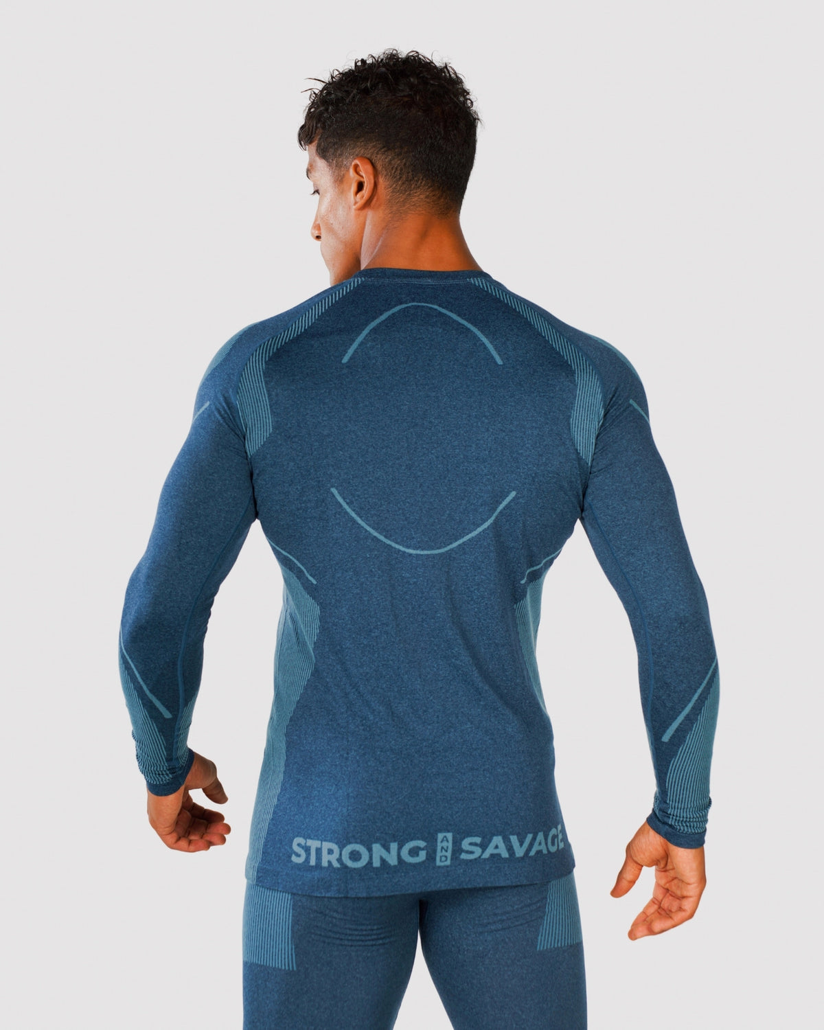 Progress Seamless Long Sleeve - Navy Marl