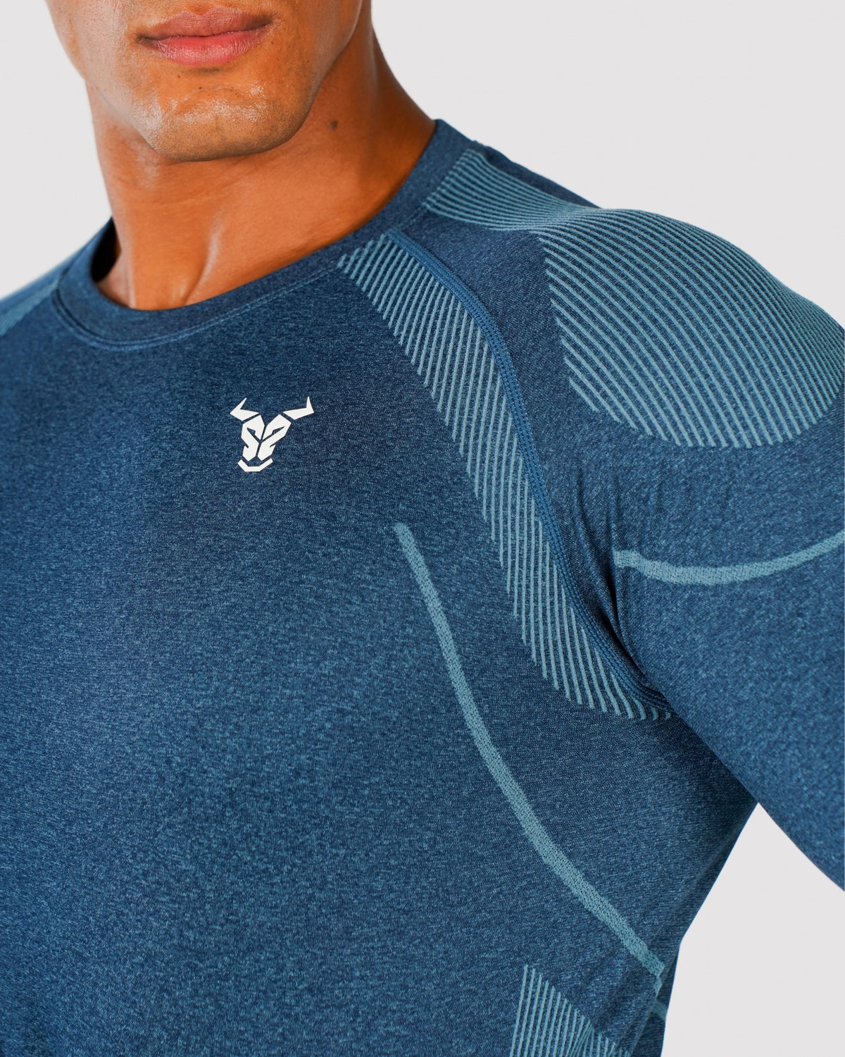 Progress Seamless Long Sleeve - Navy Marl