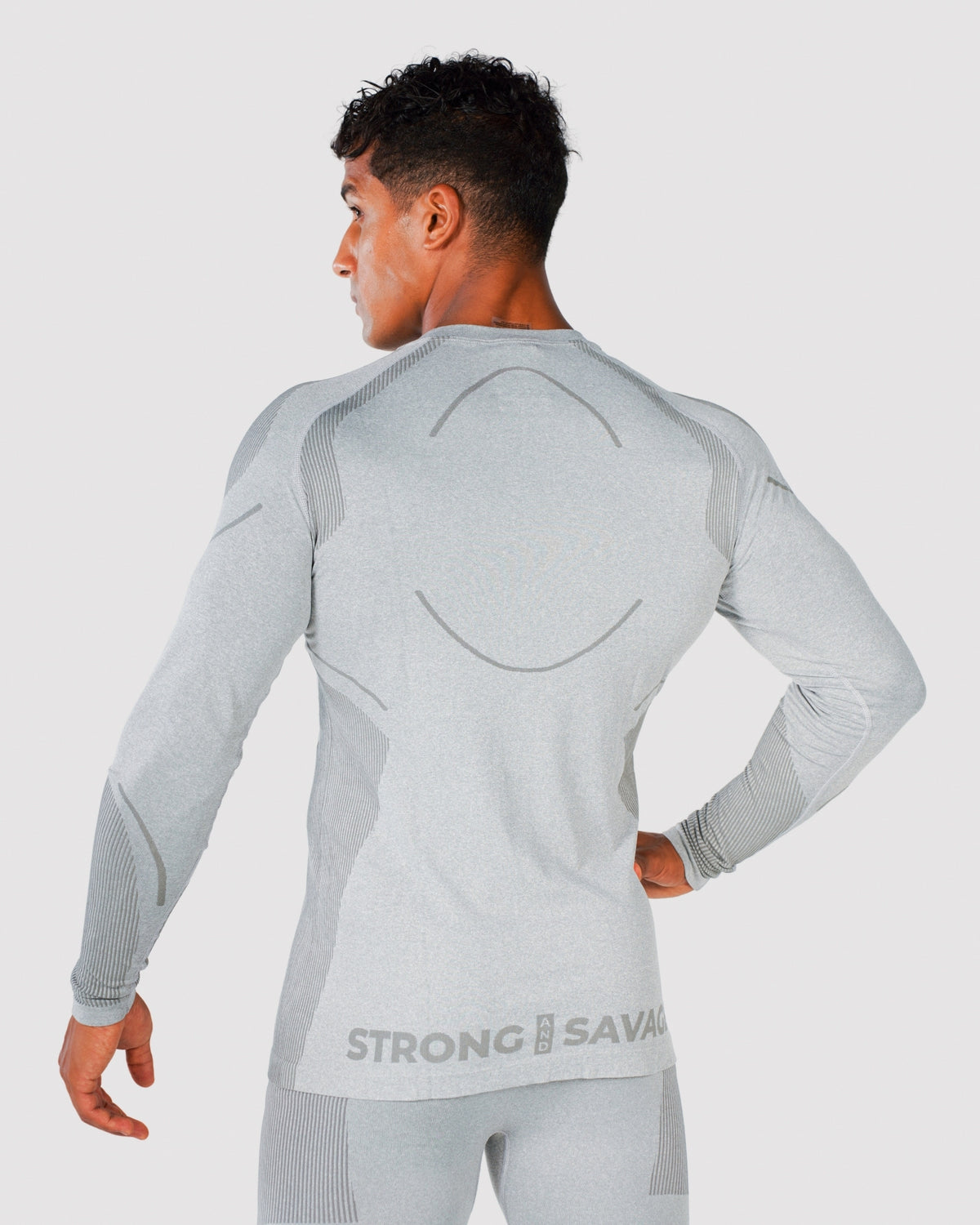 Progress Seamless Long Sleeve - Grey Marl