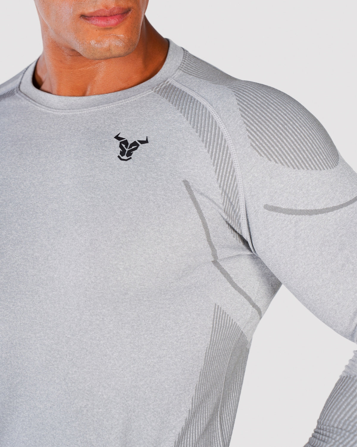 Progress Seamless Long Sleeve - Grey Marl