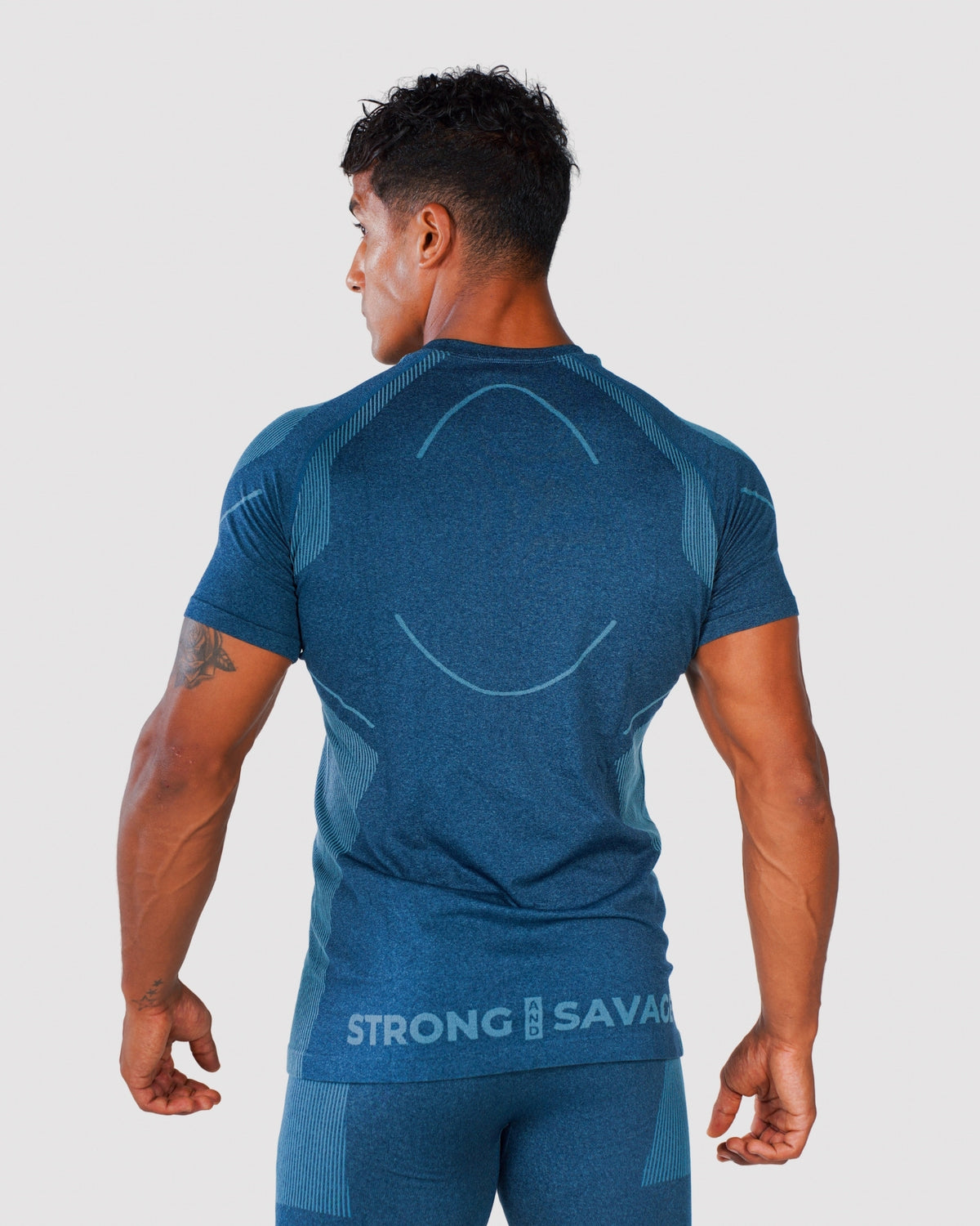 Progress Seamless T-Shirt - Navy Marl