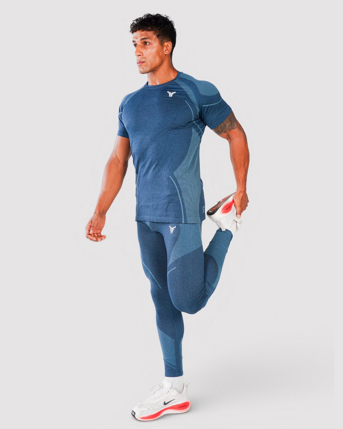 Progress Seamless T-Shirt - Navy Marl