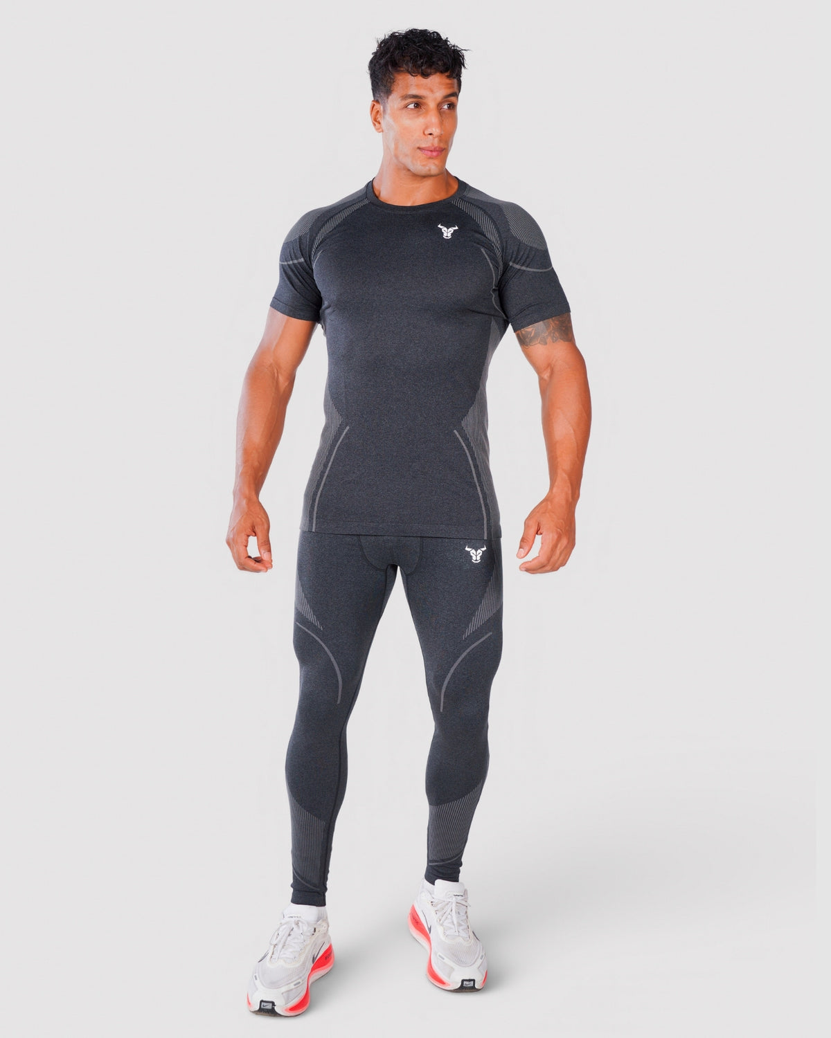 Progress Seamless T-shirt - Noir Chiné