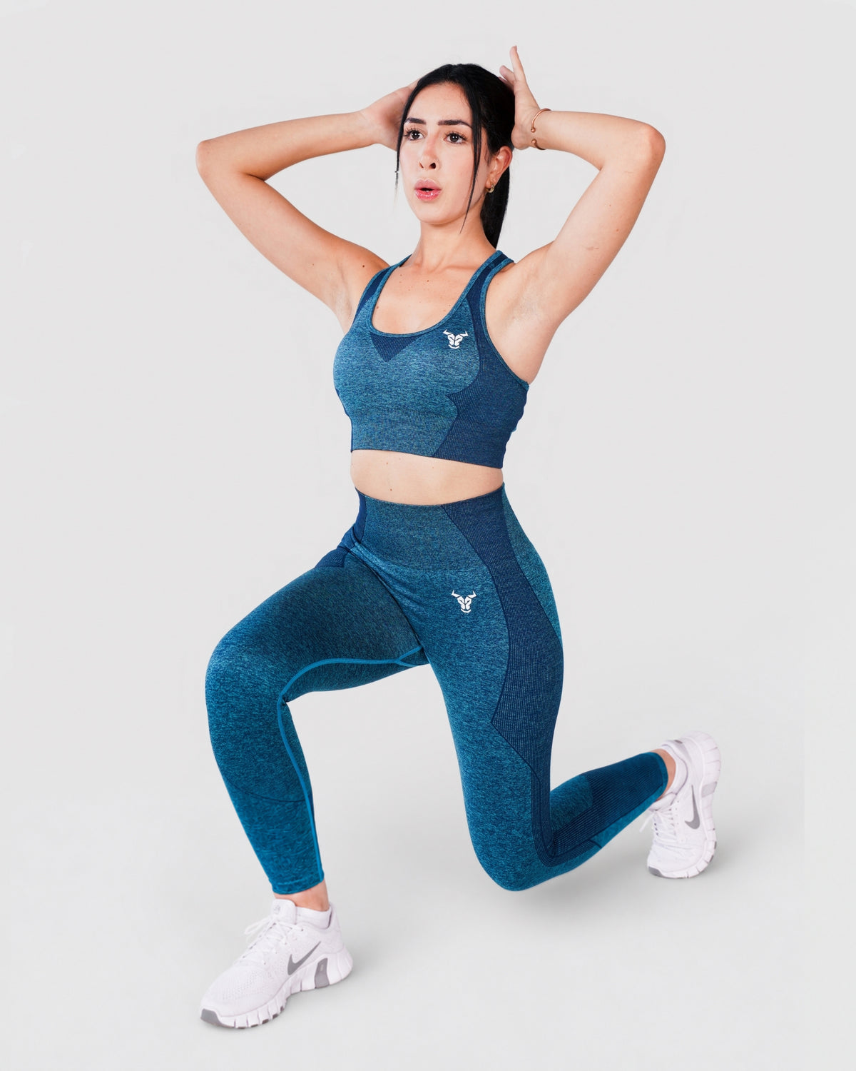 Progress Seamless Leggings - Blue Marl