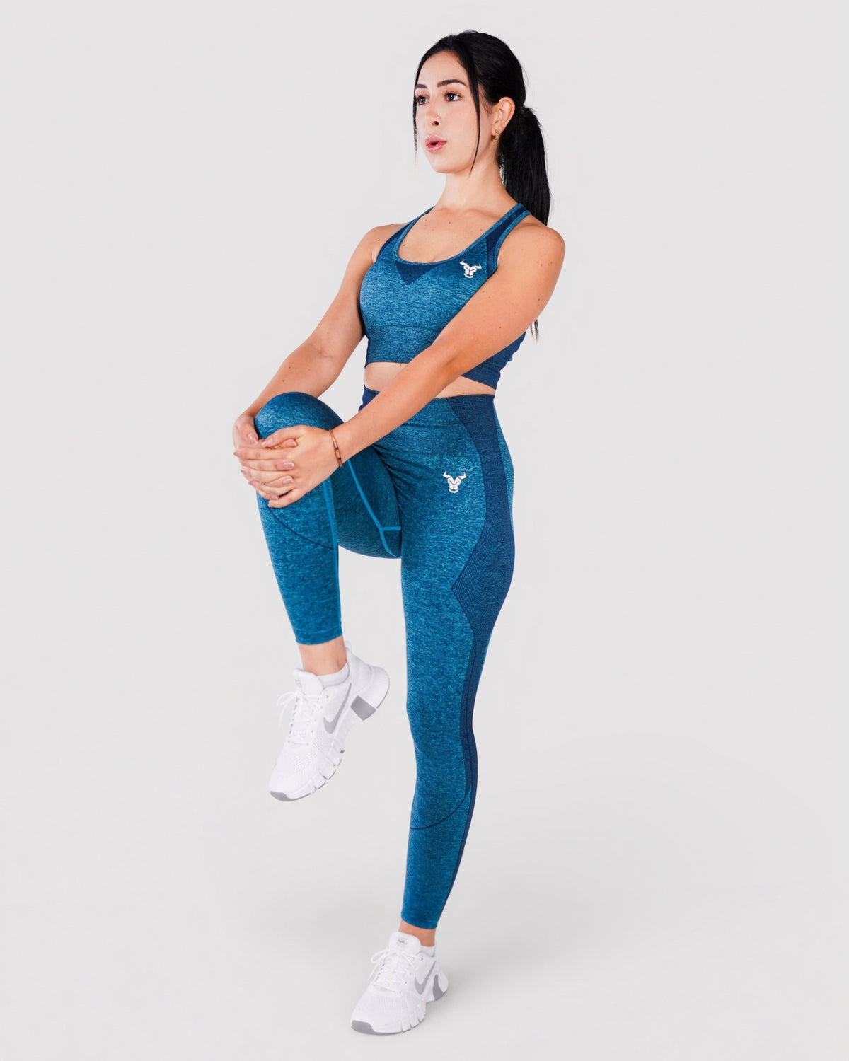 Progress Seamless Leggings - Blue Marl