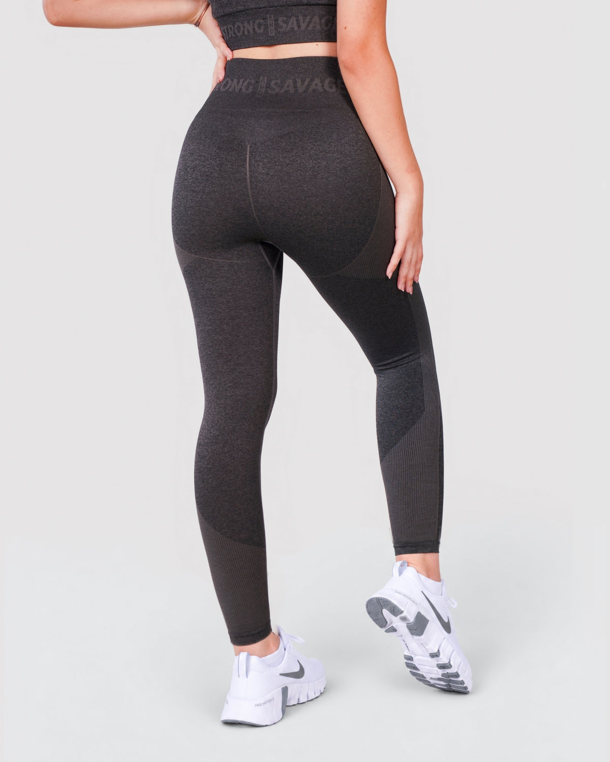 Progress Seamless Leggings - Black Marl