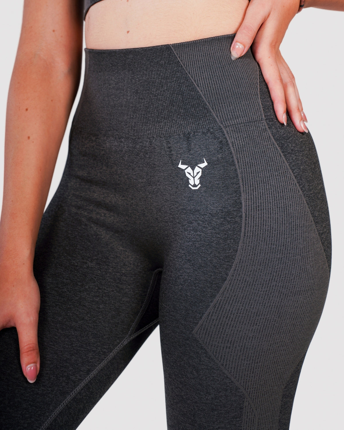 Progress Seamless Leggings - Black Marl