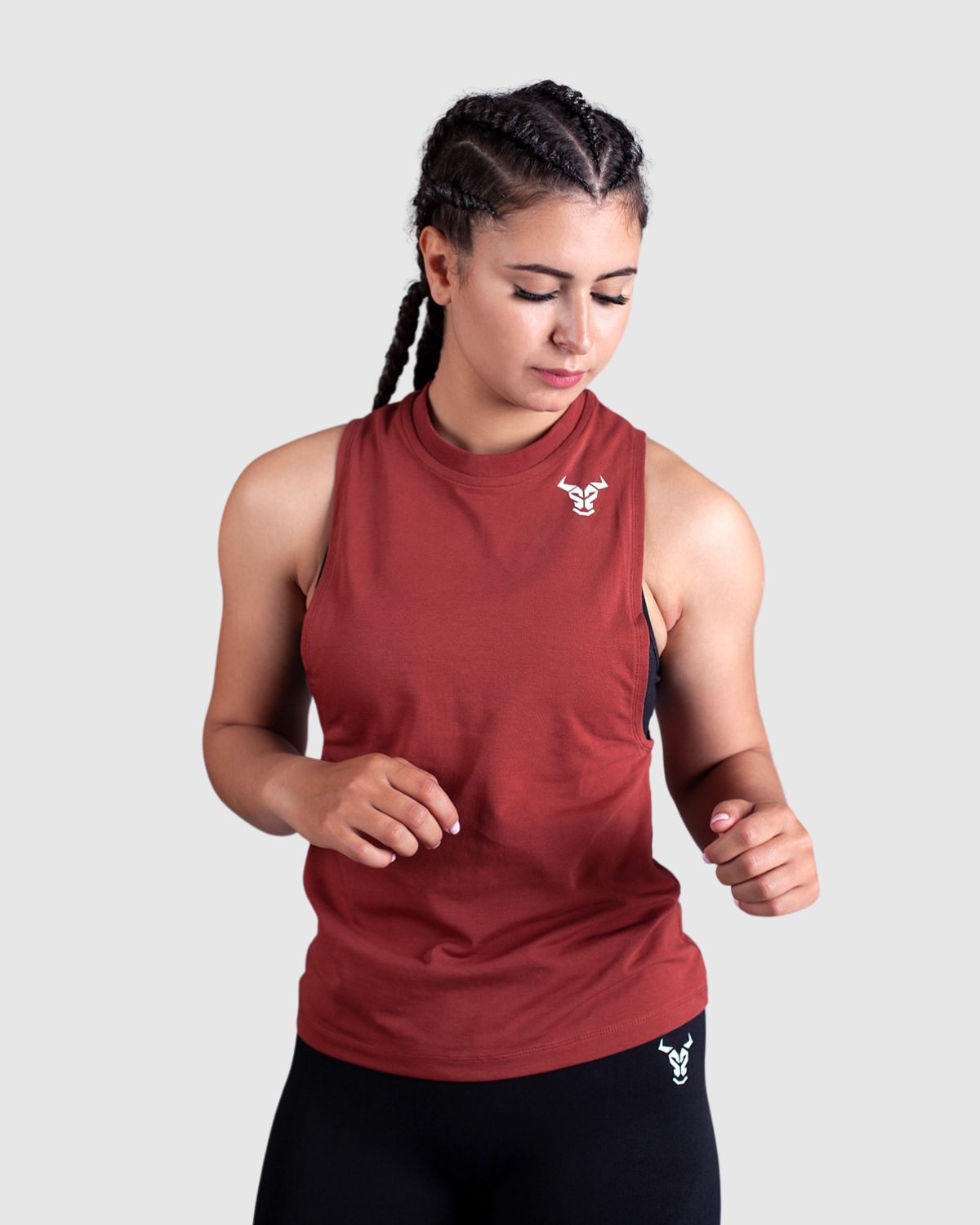Essential Tank Women - Muted Maroon