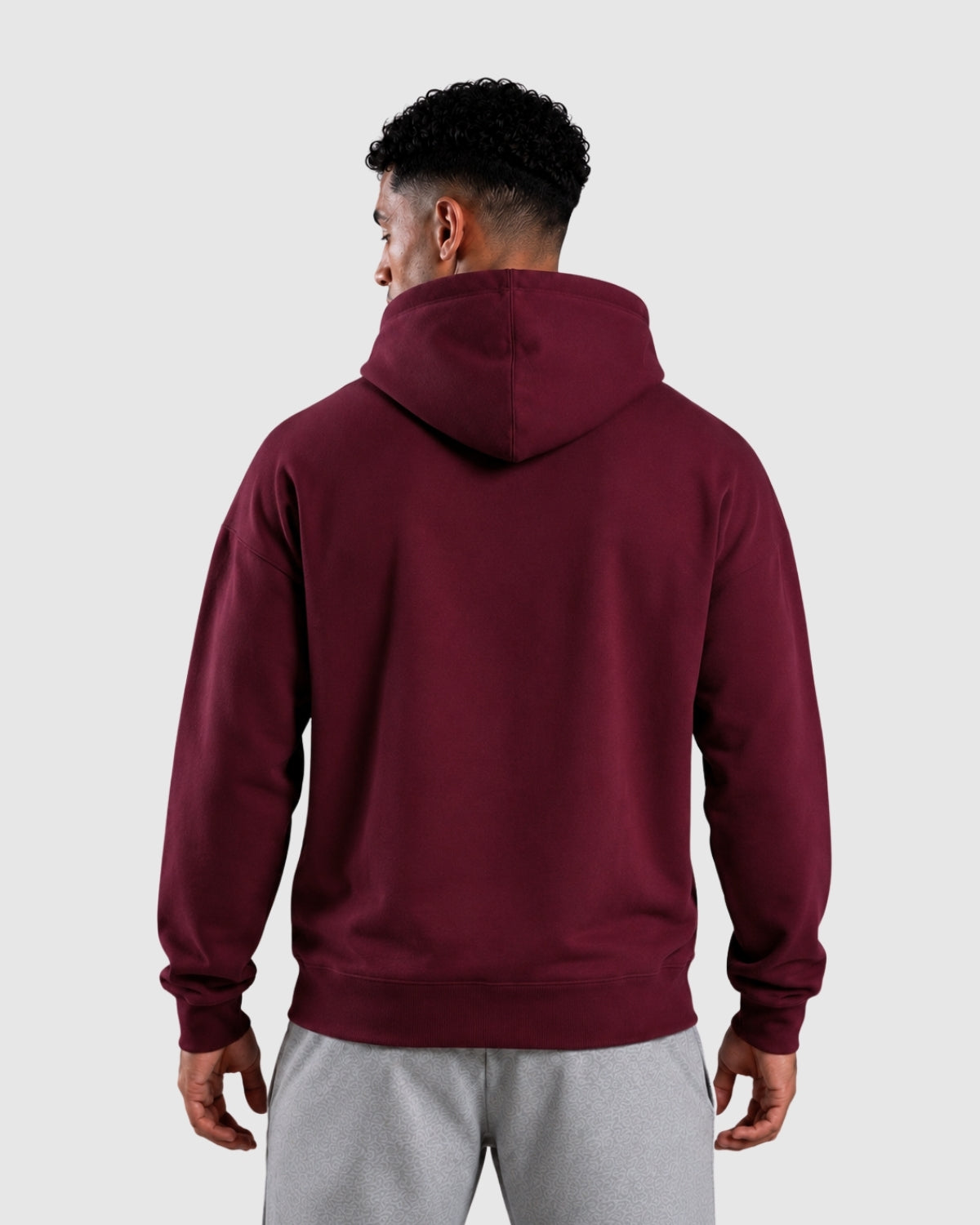 Essential Oversized Hoodie - Cherry