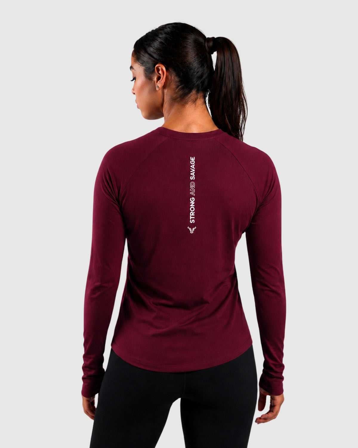 Essential Long Sleeve Women - Cherry