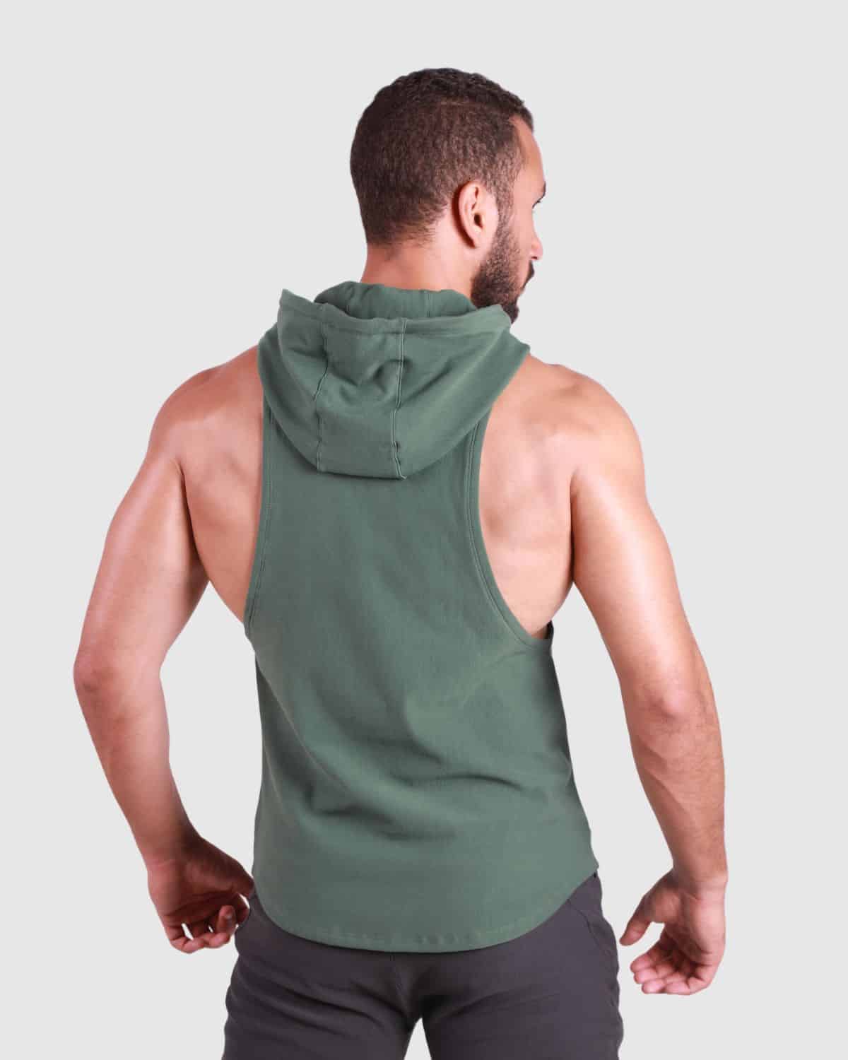 Primal Sleeveless Hoodie - Khaki