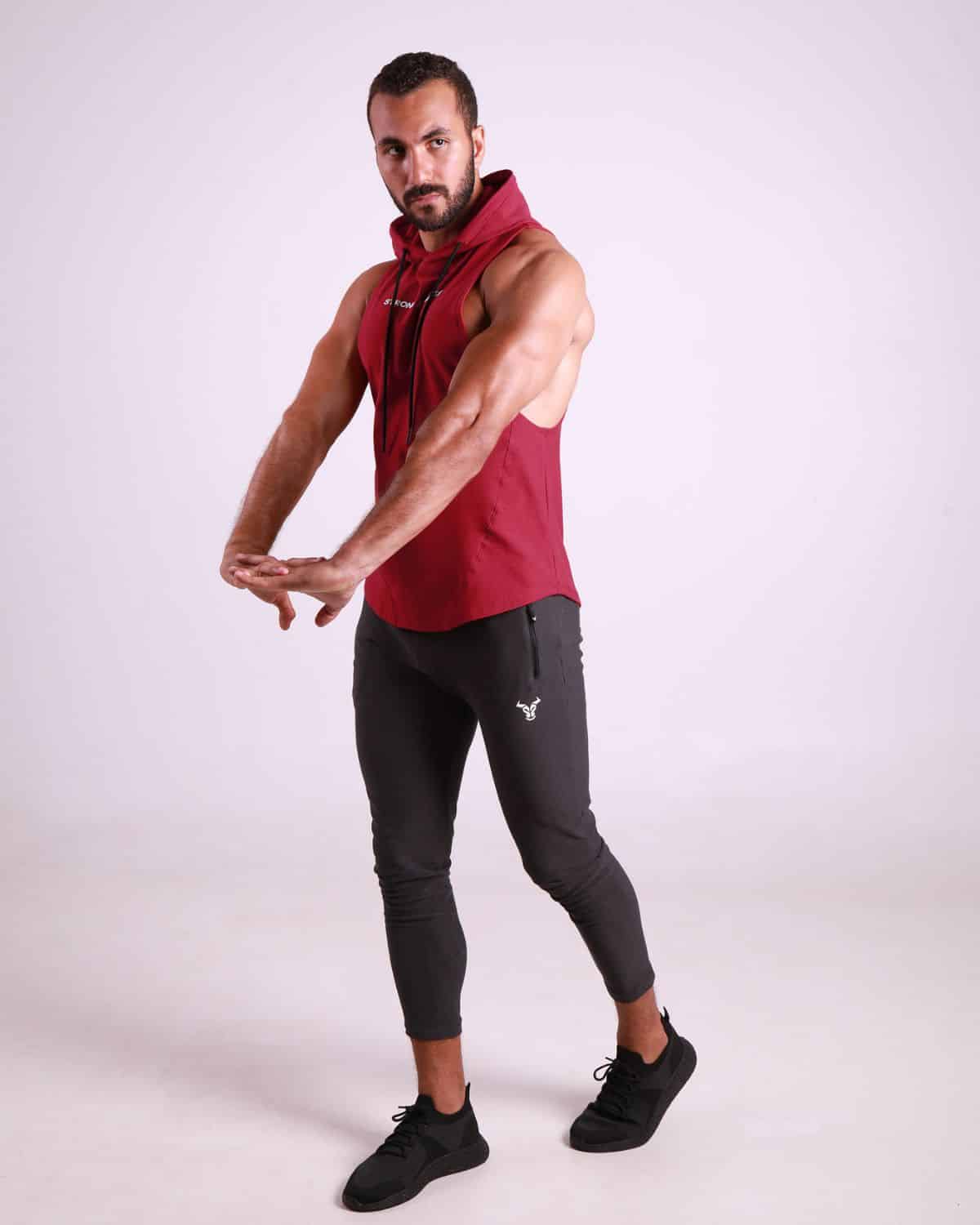 Primal Sleeveless Hoodie - Red