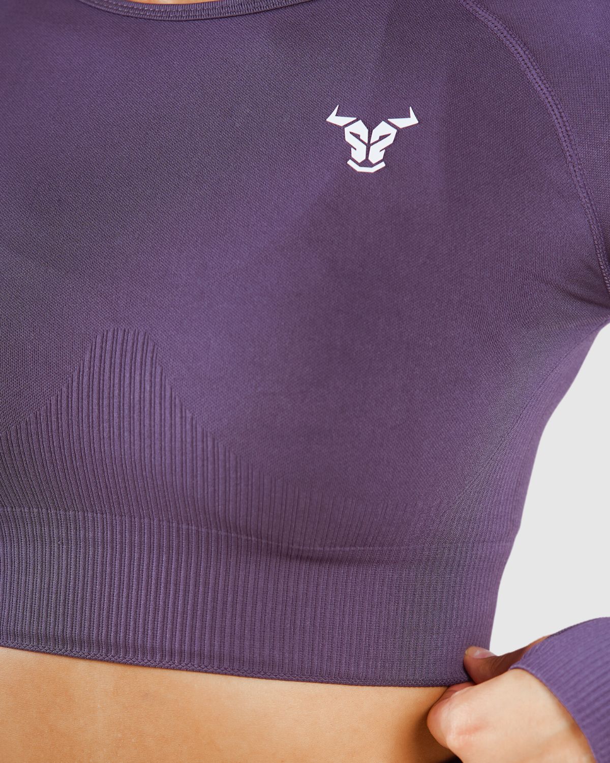 Essential Seamless Crop Top - Smokey Grey