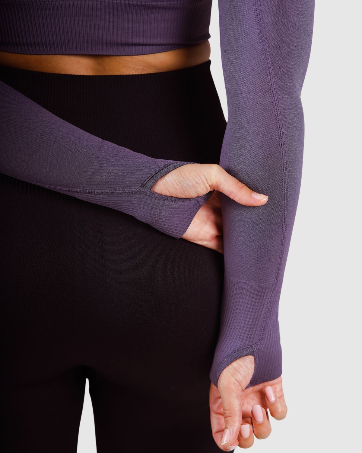 Essential Seamless Crop Top - Smokey Grey