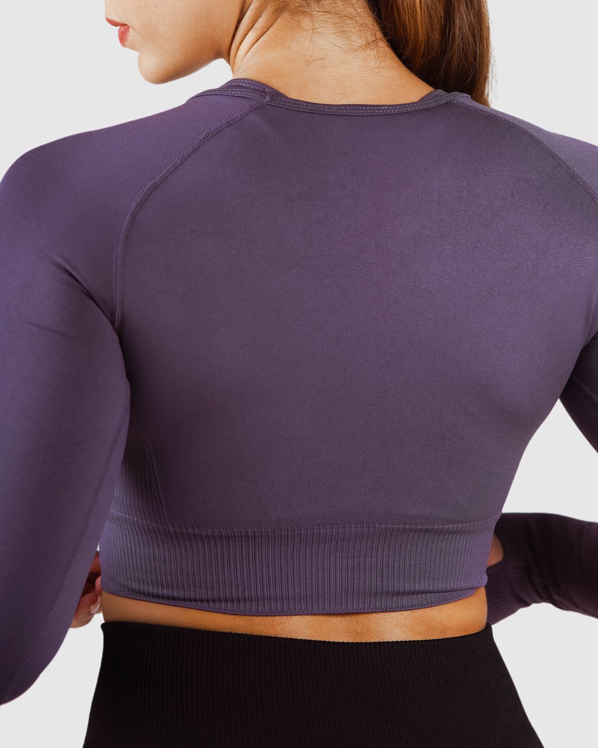 Essential Seamless Crop Top - Smokey Grey