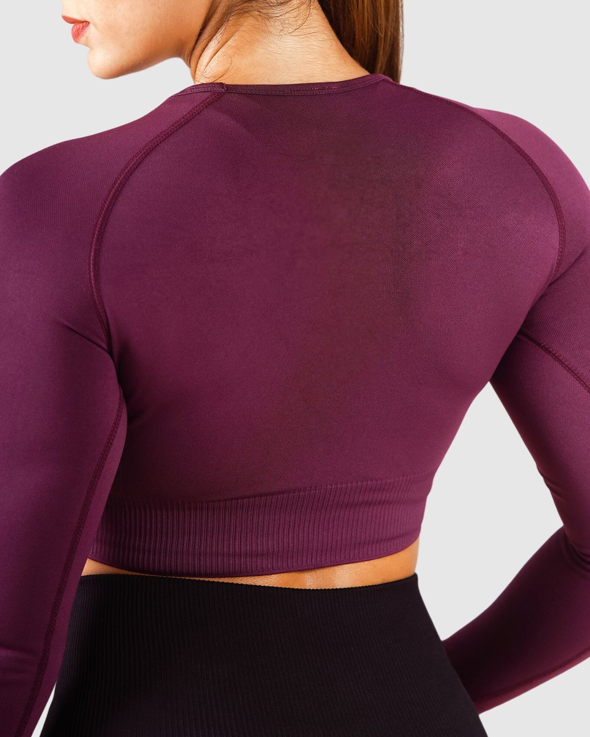 Essential Seamless Crop Top - Purple