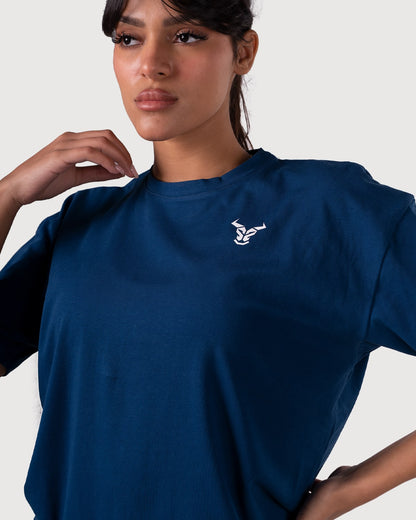 T-shirt Femme Essential Oversize - Marine 