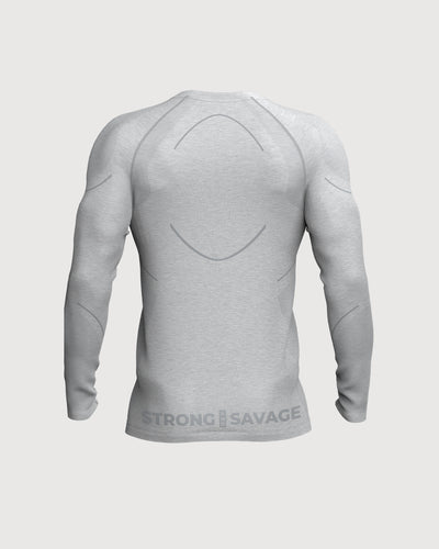 بروجرس سيملس أكمام طويلة - رمادي