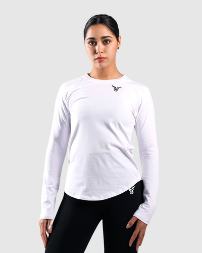 Essential Long Sleeve Women - White
