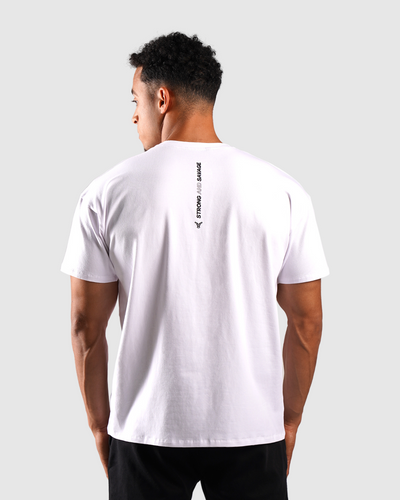 ايسنشال تي شيرت كبير الحجم - أبيض