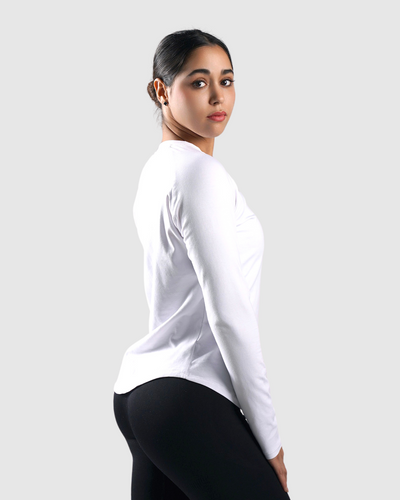 Essential Long Sleeve Women - White