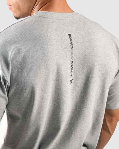 Essential تي شيرت كبير الحجم - رمادي