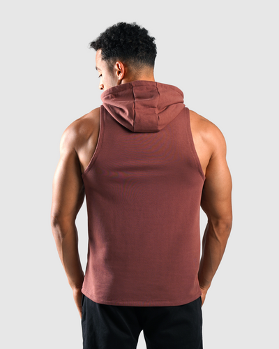 Essential Sweat à Capuche Sans Manches - Bordeaux 