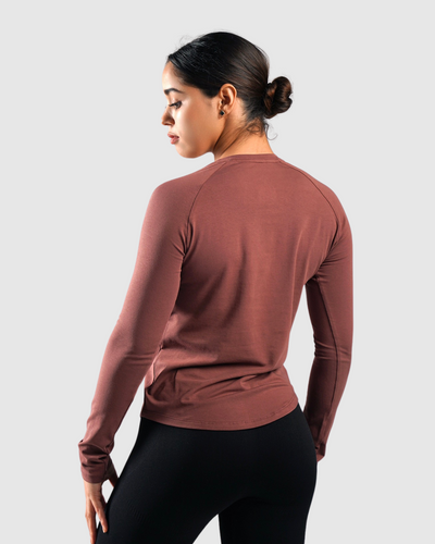 Essential Manches Longues Femme - Bordeaux