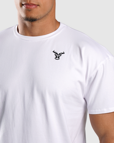 ايسنشال تي شيرت كبير الحجم - أبيض