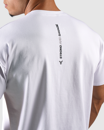 ايسنشال تي شيرت كبير الحجم - أبيض