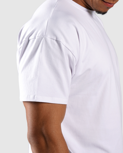 ايسنشال تي شيرت كبير الحجم - أبيض