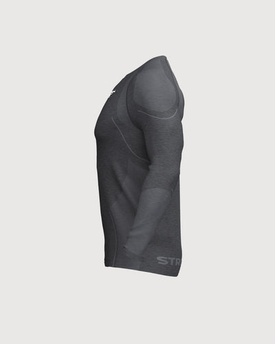 Progress Seamless Long Sleeve - Black Marl