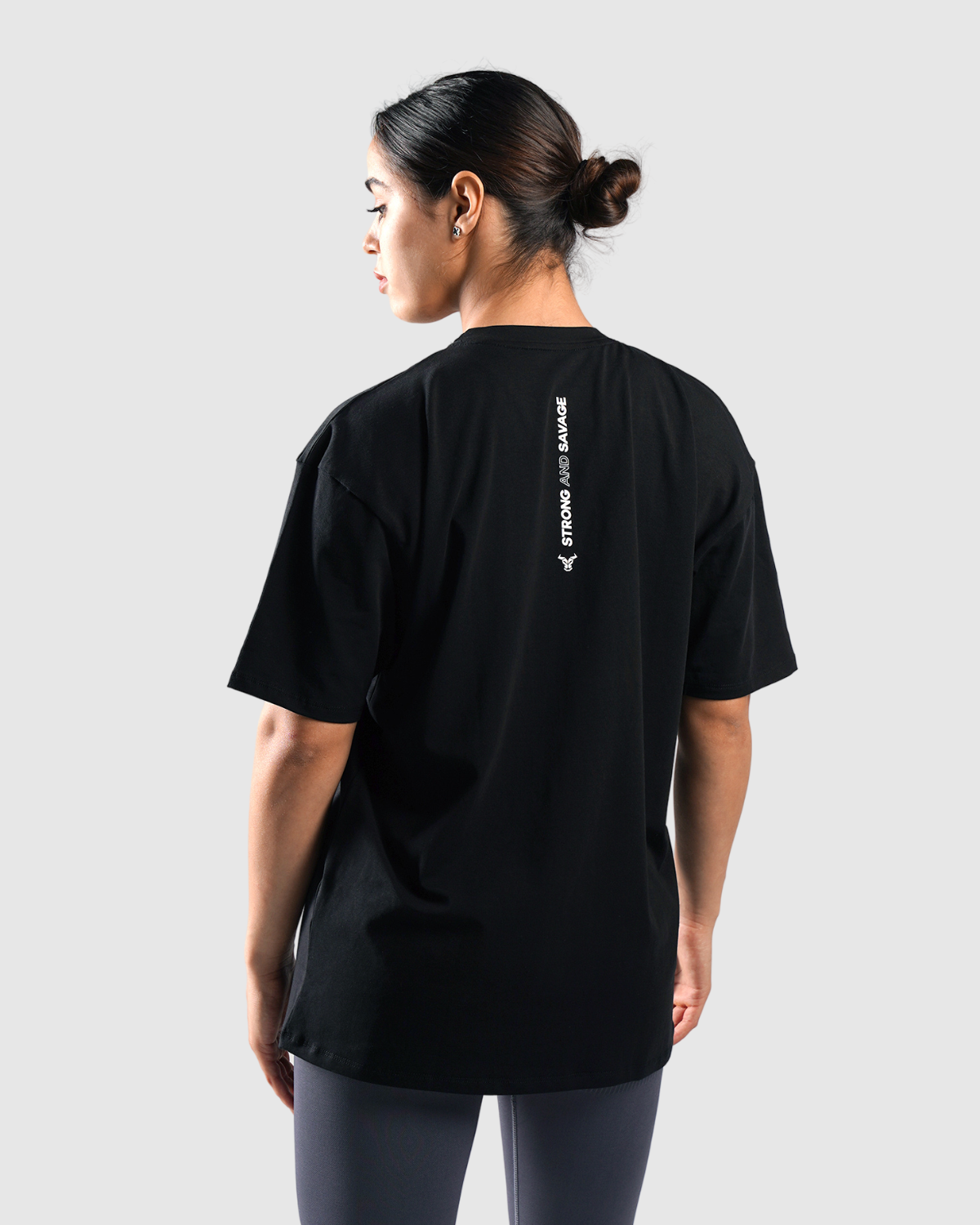 T-shirt Femme Essential Oversize - Noir 