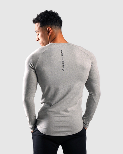 Essential Long Sleeve - Grey Marl