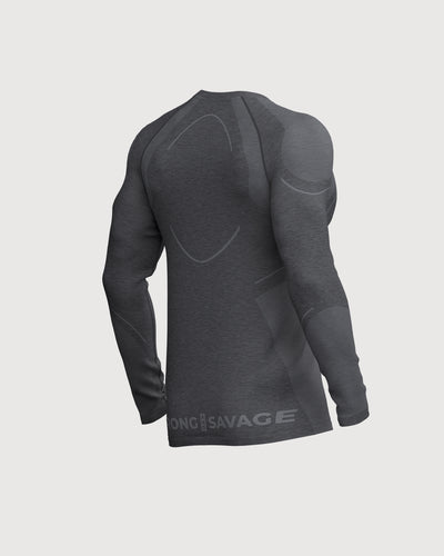 Progress Seamless Long Sleeve - Black Marl