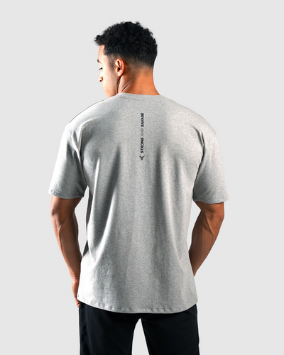 Essential تي شيرت كبير الحجم - رمادي