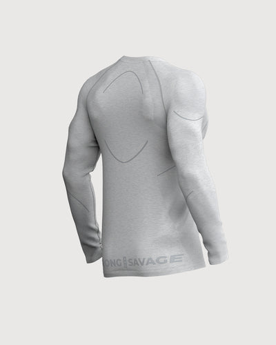 بروجرس سيملس أكمام طويلة - رمادي